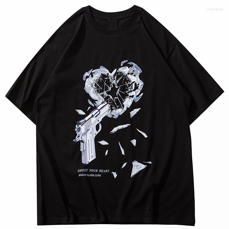 Men' T Shirts Shirt For Men Streetwear Hip Hop Gun Breaking Heart Print Oversized T-shirt Harajuku Cotton Loose Summer Short Sleeve Tops, B032-black
Men' T Shirts Shirt For Men Streetwear Hip Hop Gun Breaking Heart Print Oversized T-shirt Harajuku Cotton Loose Summer Short Sleeve Tops, B032-black