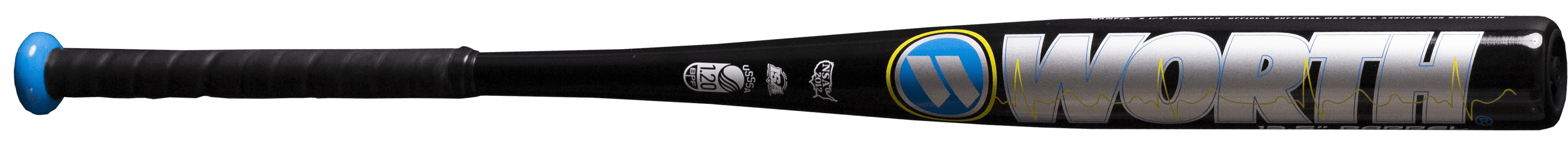 Worth Amp Slowpitch Softball Bat 34 ( 8 Drop Weight)