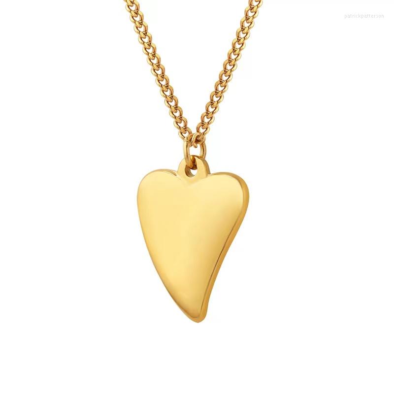 Pendant Necklaces Simple Ins Style Fashion Jewelry Heart Gold Plated Silver Stainless Steel Three-Dimensional Love Necklace
Pendant Necklaces Simple Ins Style Fashion Jewelry Heart Gold Plated Silver Stainless Steel Three-Dimensional Love Necklace