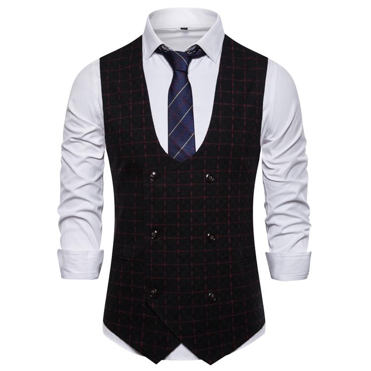 Men's Vests Suit Vest Men Arrival Casual U Collar European And American Style Waistcoat In Autumn 2023, Black
Men's Vests Suit Vest Men Arrival Casual U Collar European And American Style Waistcoat In Autumn 2023, Black