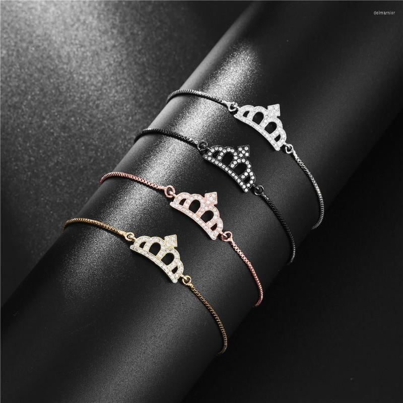 Charm Bracelets In Fashionable Noble Luxury Simple Crown Bracelet Female Adjustable Copper Inlaid Zircon For Women Gift
Charm Bracelets In Fashionable Noble Luxury Simple Crown Bracelet Female Adjustable Copper Inlaid Zircon For Women Gift