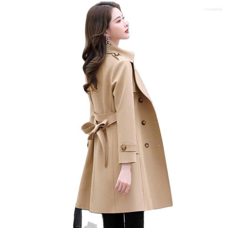 Women' Trench Coats Spring Autumn 2023 Women Jacket Mid Long Double Breasted Pocket Slim Female Windbreaker Outwear Tops Ladies Overcoat, Dark brown
Women' Trench Coats Spring Autumn 2023 Women Jacket Mid Long Double Breasted Pocket Slim Female Windbreaker Outwear Tops Ladies Overcoat, Dark brown