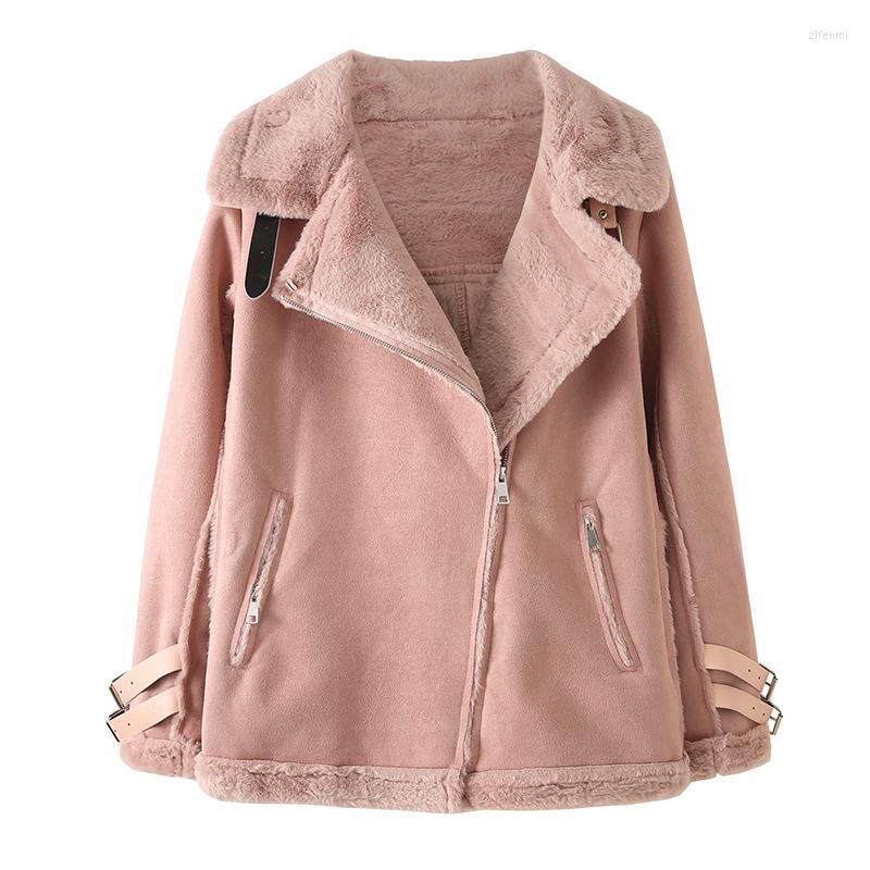Women's Jackets Large Women's Autumn Winter Fur One Piece Short Locomotive Coat PU Composite Hair Black Pink Jacket -5XL
Women's Jackets Large Women's Autumn Winter Fur One Piece Short Locomotive Coat PU Composite Hair Black Pink Jacket -5XL