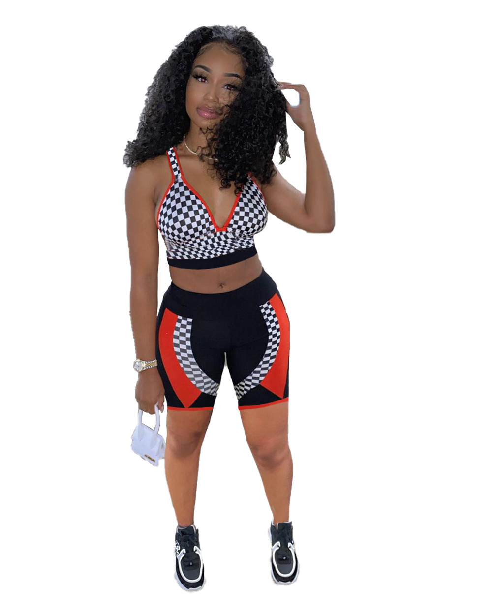Women Designer Summer Outfits Tracksuits Two Piece Sets Sexy Sleeveless Tank Top and Shorts Sports suits Casual sportswear Beach