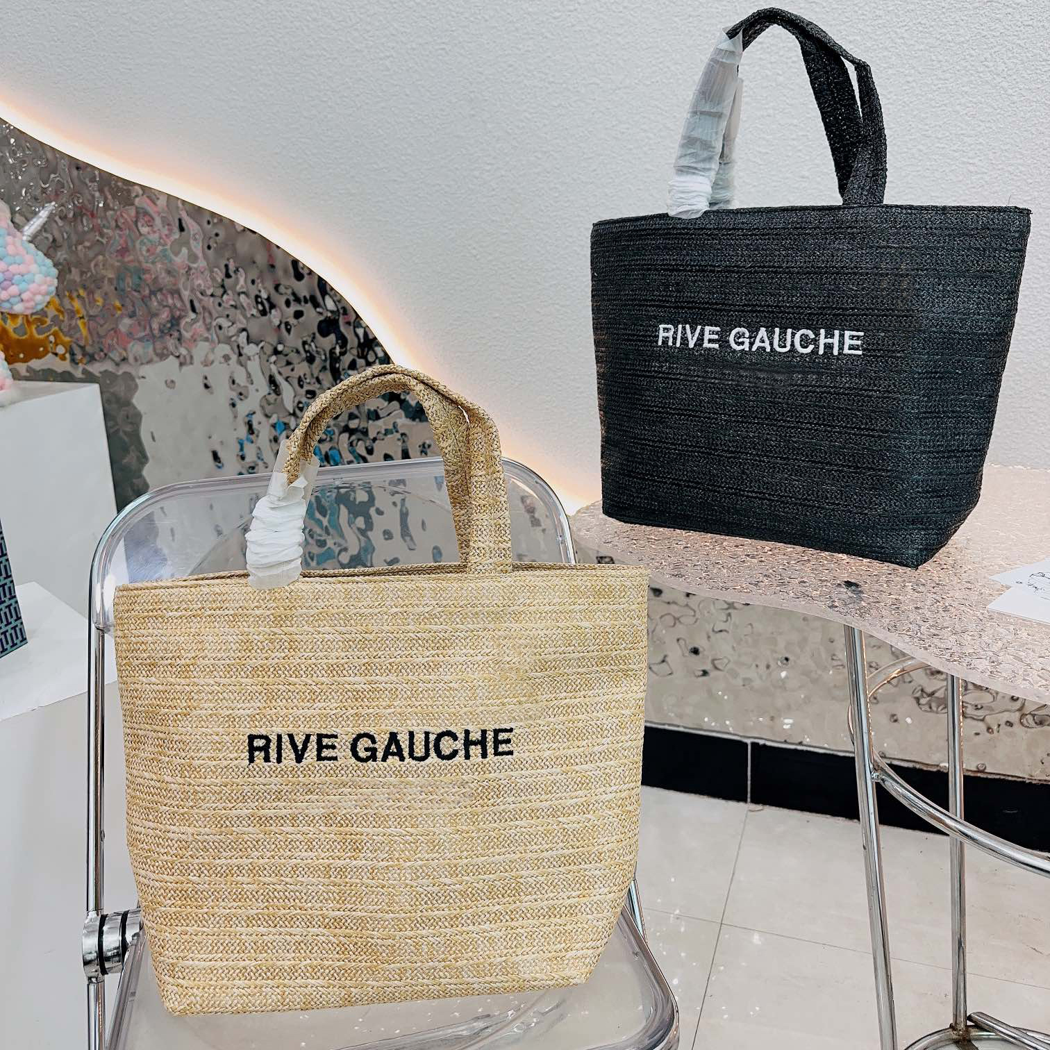 Women Handbag Rive Gauche Straw Tote Bags Fashion Trend Shopping Bag Handbags Large Tote Beach Bags Designer Travel Crossbody Shoulder Purse Satchel Wallet, Beige
Women Handbag Rive Gauche Straw Tote Bags Fashion Trend Shopping Bag Handbags Large Tote Beach Bags Designer Travel Crossbody Shoulder Purse Satchel Wallet, Beige