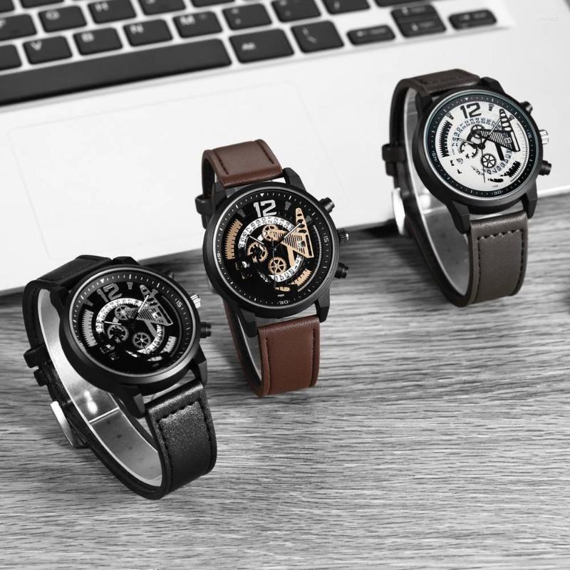 Wristwatches 2023 Latest Fashion Hollow Gear Calendar Digital High-end Men's Casual Sports Belt Watch, Bronze
Wristwatches 2023 Latest Fashion Hollow Gear Calendar Digital High-end Men's Casual Sports Belt Watch, Bronze