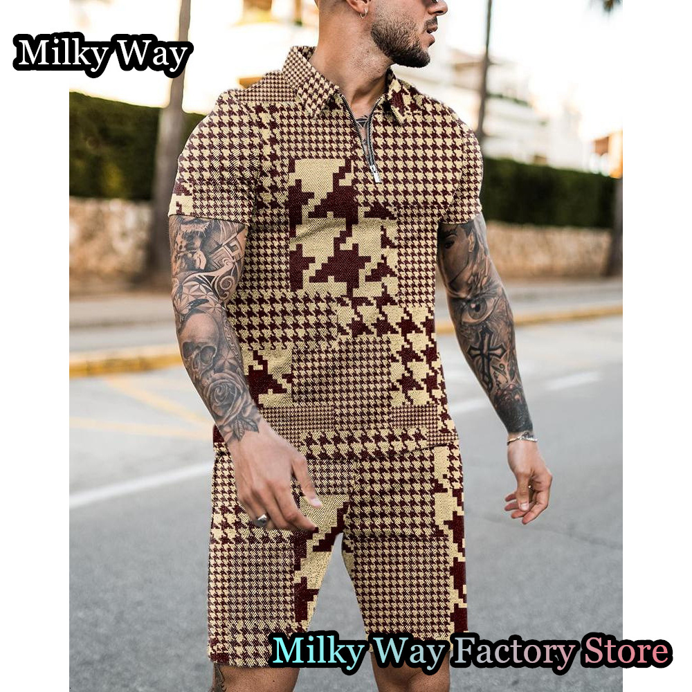 Men' Tracksuits Summer Houndstooth Polo Shirt Shorts Set Vintage Tracksuit Casual TShirt Suit Male Fashion Clothing Streetwear Outfits 230311, Polo (13)
Men' Tracksuits Summer Houndstooth Polo Shirt Shorts Set Vintage Tracksuit Casual TShirt Suit Male Fashion Clothing Streetwear Outfits 230311, Polo (13)