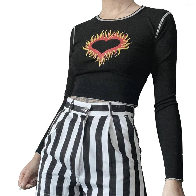 Women' Tanks Women Slim-fit Crop Tops Adults Love Print Long Sleeve Round Neck T-shirt Black
Women' Tanks Women Slim-fit Crop Tops Adults Love Print Long Sleeve Round Neck T-shirt Black