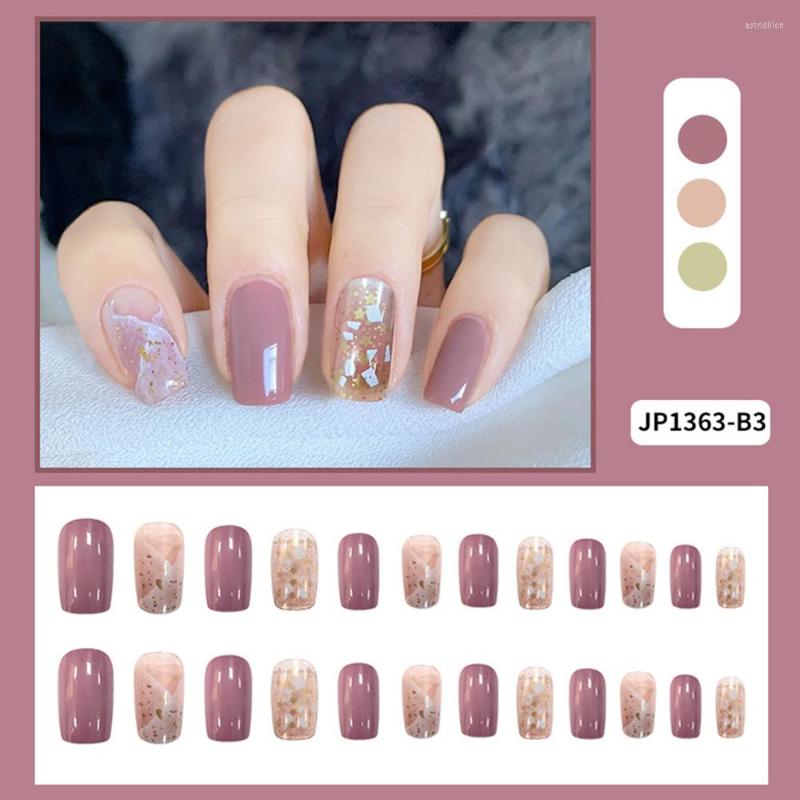 False Nails 24Pcs Glossy Marble Crackle Nail Wearable Fake For Women And Girl French Style Patch Paster RP, Jelly glue model
False Nails 24Pcs Glossy Marble Crackle Nail Wearable Fake For Women And Girl French Style Patch Paster RP, Jelly glue model