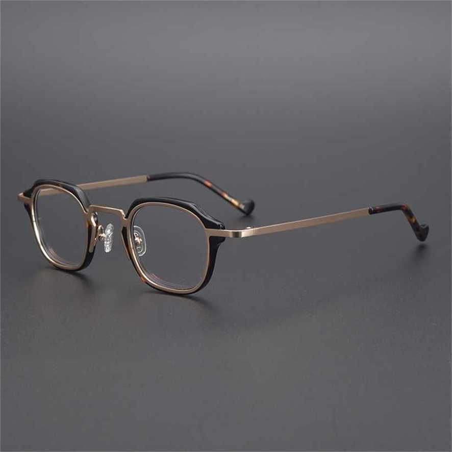 Sunglasses 2023 new Japanese designer's hand-made small box gold pure titanium embedded plate glasses can be matched with several heights for men and women
Sunglasses 2023 new Japanese designer's hand-made small box gold pure titanium embedded plate glasses can be matched with several heights for men and women