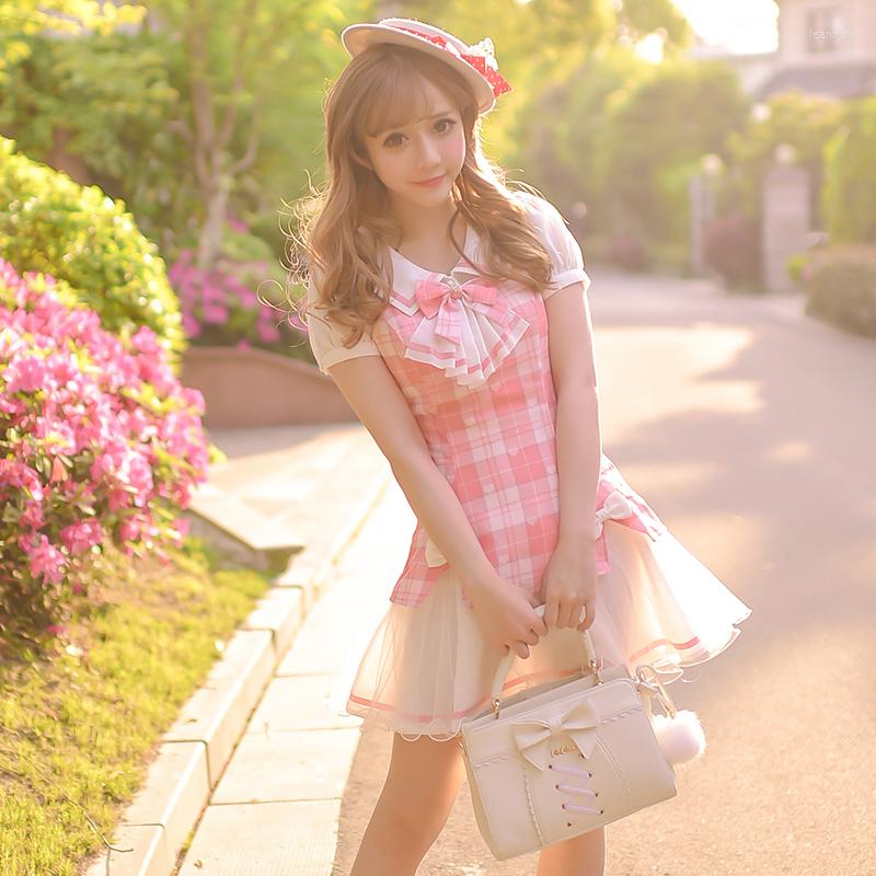 Party Dresses Princess Sweet Lolita Dress Candy Rain 2023 Summer Checked College Wind Fake Two Female C16AB6078, Multi
Party Dresses Princess Sweet Lolita Dress Candy Rain 2023 Summer Checked College Wind Fake Two Female C16AB6078, Multi