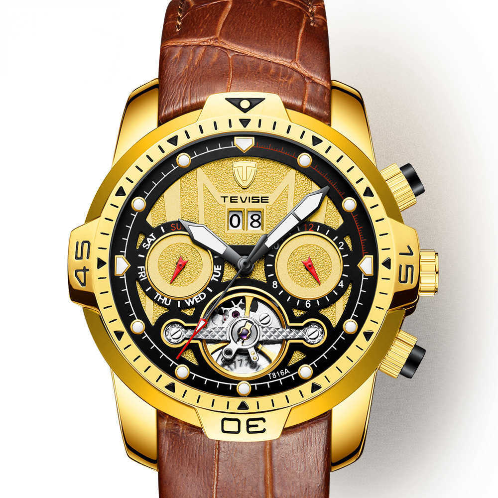 Wrist watch Tevise brand Swiss automatic mechanical waterproof business men's net red
Wrist watch Tevise brand Swiss automatic mechanical waterproof business men's net red