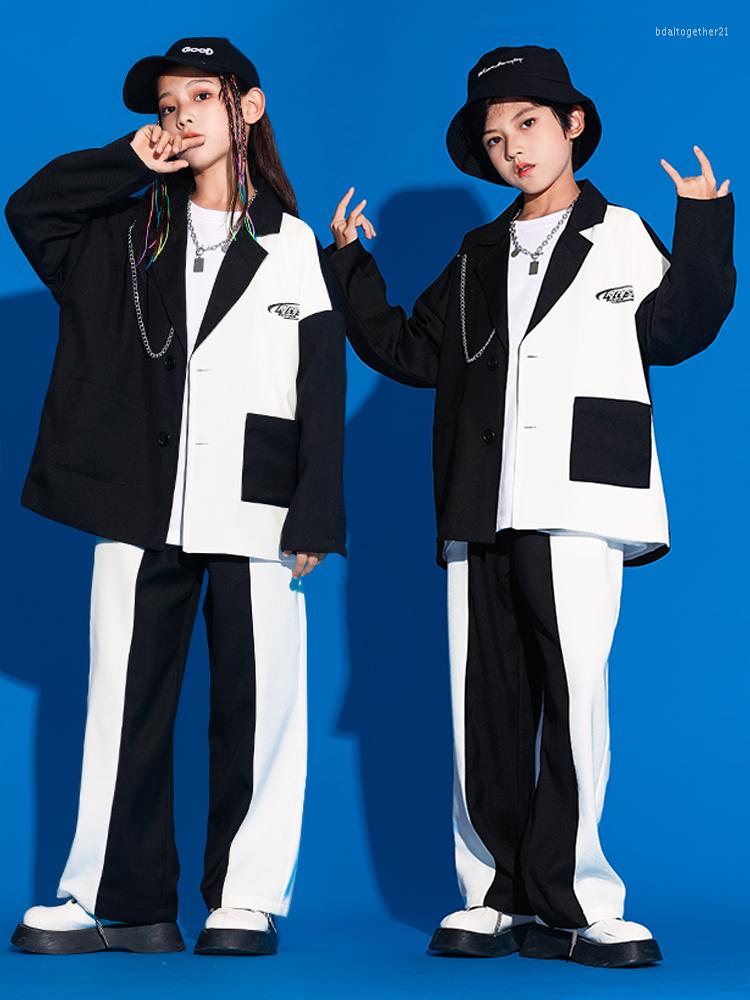 Stage Wear Kpop Hip Hop Clothing For Girls Modern Jazz Dance Costume Boys Loose Long Sleeves Suit Kids Concert Performance L9391, Tops
Stage Wear Kpop Hip Hop Clothing For Girls Modern Jazz Dance Costume Boys Loose Long Sleeves Suit Kids Concert Performance L9391, Tops