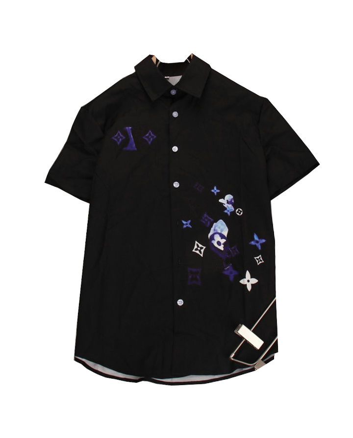Designer men's shirt new printed fashion business casual short sleeve shirt brand men's slim shirt brand clothing M-3XL-HSC1, Black
Designer men's shirt new printed fashion business casual short sleeve shirt brand men's slim shirt brand clothing M-3XL-HSC1, Black