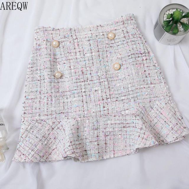 Skirts High Waist Tweed SkirtHalf-length Black White Skirt Spring Autumn Clothing 230313
Skirts High Waist Tweed SkirtHalf-length Black White Skirt Spring Autumn Clothing 230313