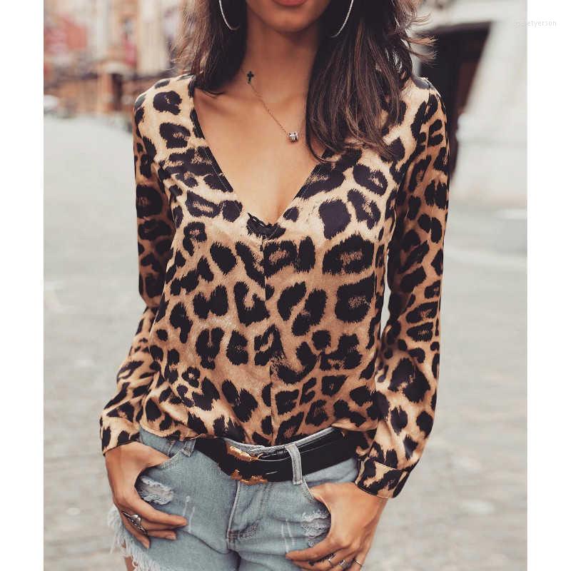 Women' Blouses Womens Long Sleeve Leopard Print Tops Blouse Autumn Casual Loose V Neck, A1
Women' Blouses Womens Long Sleeve Leopard Print Tops Blouse Autumn Casual Loose V Neck, A1