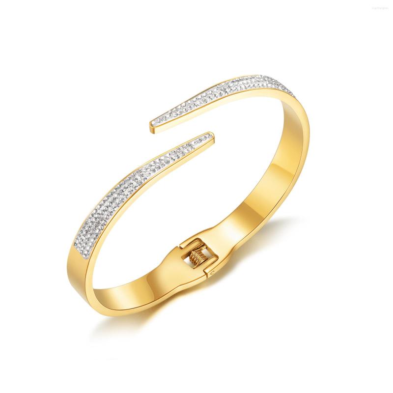 Bangle Jewelry Fashion Personalized Open Zircon Titanium Steel Ins Simple Stainless For Women
Bangle Jewelry Fashion Personalized Open Zircon Titanium Steel Ins Simple Stainless For Women