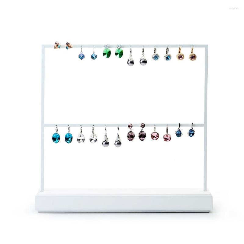 Jewelry Pouches White Metal Frame Earrings Display Stand Ear Stud Rack Holder Pendant Showcase Organizer Exhibitor
Jewelry Pouches White Metal Frame Earrings Display Stand Ear Stud Rack Holder Pendant Showcase Organizer Exhibitor