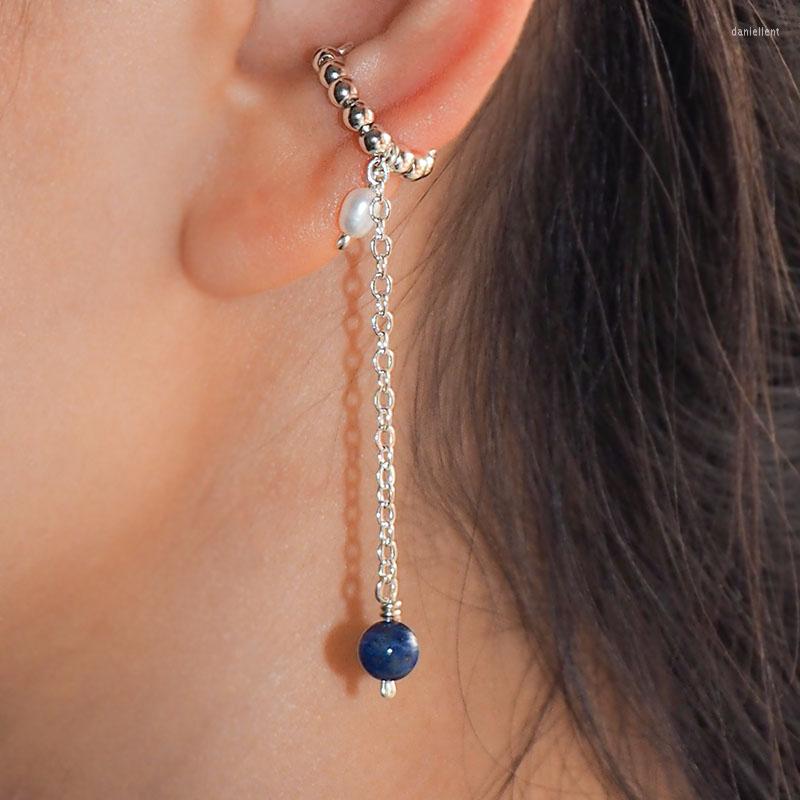 Backs Earrings 1pcs Lapis Lazuli Stone Clip For Women Y2K Silver Beads Natural Pearl Non-Piercing Cuff Ear Girl Jewelry Gift
Backs Earrings 1pcs Lapis Lazuli Stone Clip For Women Y2K Silver Beads Natural Pearl Non-Piercing Cuff Ear Girl Jewelry Gift
