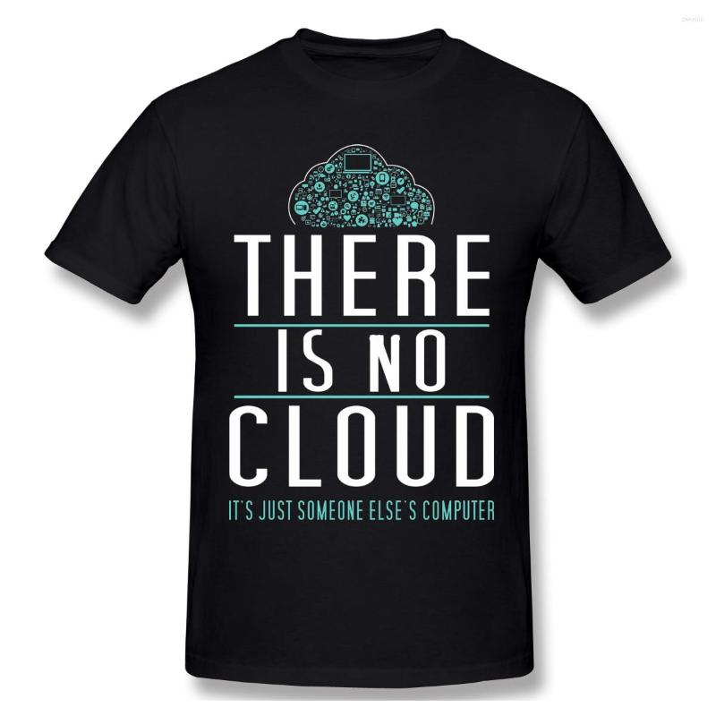 Men' T Shirts Programmer T-Shirts For Men There Is No Cloud Just Someone Else' Computer - Humor Tech Geeks Funny Crewneck Cotton Shirt, Yellow
