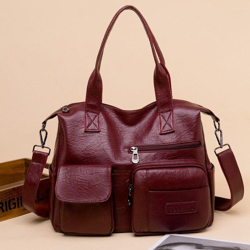 Evening Bags Vintage High Capacity Women Casual Tote Bag 2023 Quality Leather Large Luxury Handbag Multi-pocket Ladies Shoulder Crossbody, Black
Evening Bags Vintage High Capacity Women Casual Tote Bag 2023 Quality Leather Large Luxury Handbag Multi-pocket Ladies Shoulder Crossbody, Black