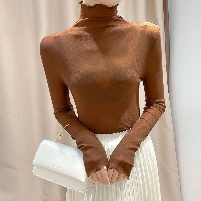 Women' T Shirts Autumn Korean Mesh T-Shirt Women Turtleneck Vintage Long Sleeve Office Lady Tshirts Slim Shirt Lace Blouse For Ladies, Black
Women' T Shirts Autumn Korean Mesh T-Shirt Women Turtleneck Vintage Long Sleeve Office Lady Tshirts Slim Shirt Lace Blouse For Ladies, Black