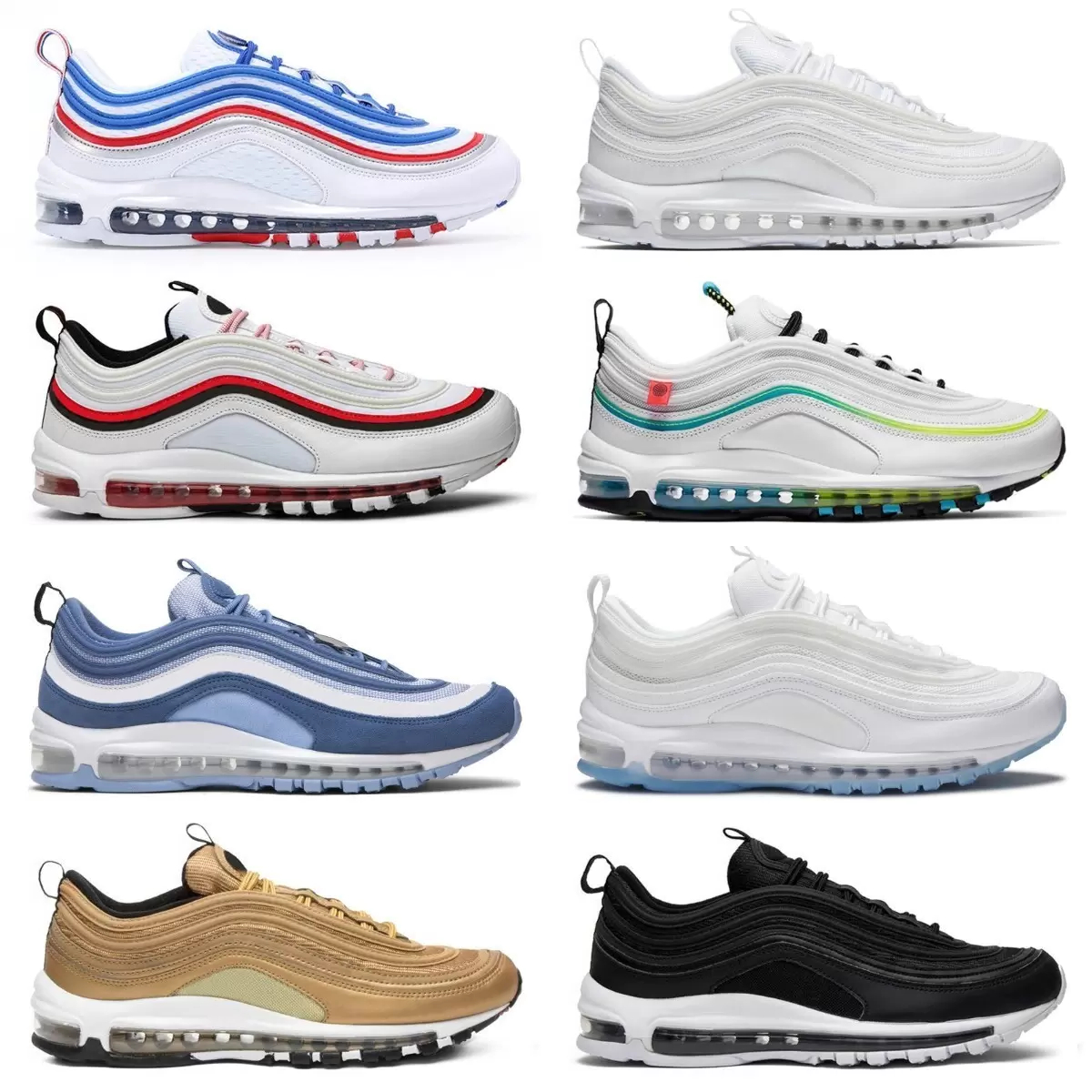 2023 Male designer 97s Mens Casual Sports Shoes Vapores Triple White Black Golf NRG Lucky And Good MSCHF X INRI Jesus Celestial WoMen Trainer Sneakers S6, #28 lucky and good
2023 Male designer 97s Mens Casual Sports Shoes Vapores Triple White Black Golf NRG Lucky And Good MSCHF X INRI Jesus Celestial WoMen Trainer Sneakers S6, #28 lucky and good