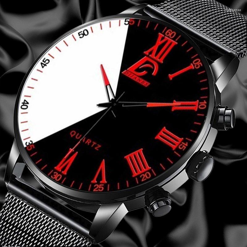Wristwatches Minimalist Style Men's Watches Stainless Steel Mesh Belt Quartz Wristwatch Men Business Casual Leather Watch Reloj Hombre, Leather black yellow
Wristwatches Minimalist Style Men's Watches Stainless Steel Mesh Belt Quartz Wristwatch Men Business Casual Leather Watch Reloj Hombre, Leather black yellow