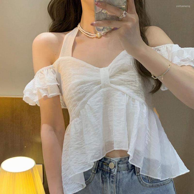 Women' Blouses Crop Tops Women Fashion Halter Chic Off Shoulder Short Sleeve Blouse 2023 Summer Sexy Ruffle Blusas Mujer Shirts, Pink
Women' Blouses Crop Tops Women Fashion Halter Chic Off Shoulder Short Sleeve Blouse 2023 Summer Sexy Ruffle Blusas Mujer Shirts, Pink