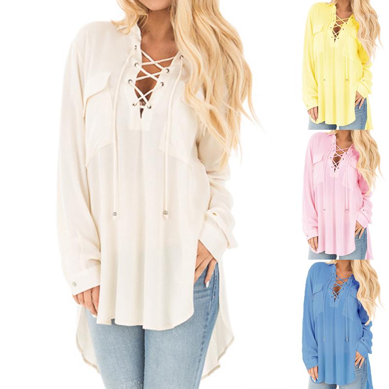 Women' Blouses Women' Long Sleeve Lace Up Shirt Ladies Loose Casual Party Blouse Tops T-shirt, Yellow
Women' Blouses Women' Long Sleeve Lace Up Shirt Ladies Loose Casual Party Blouse Tops T-shirt, Yellow