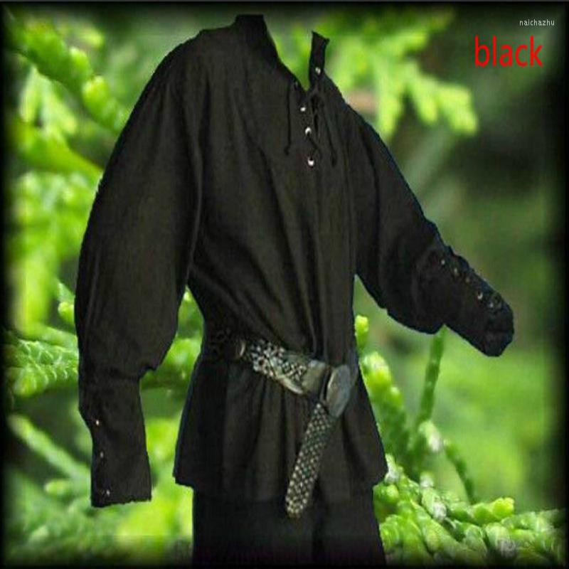 Men's Casual Shirts Medieval Renaissance Grooms Pirate Reenactment Larp Costume Lacing Up Shirt Bandage Top Middle Age Clothing For Men, Black
Men's Casual Shirts Medieval Renaissance Grooms Pirate Reenactment Larp Costume Lacing Up Shirt Bandage Top Middle Age Clothing For Men, Black