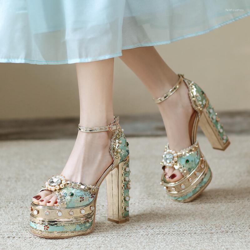 Sandals Luxury Pearl Rhinestone Design Sunflower Open Toe Retro Wedding Bride 14cm High Heels Sexy Summer 34-43 Women Shoes, My171white10cm
Sandals Luxury Pearl Rhinestone Design Sunflower Open Toe Retro Wedding Bride 14cm High Heels Sexy Summer 34-43 Women Shoes, My171white10cm