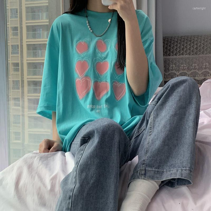 Women's T Shirts Vintage Heart Letter Print Loose Tshirt Women's T-shirts Tops Japanese Kawaii Ulzzang Female Korean Harajuku Clothes, Black
Women's T Shirts Vintage Heart Letter Print Loose Tshirt Women's T-shirts Tops Japanese Kawaii Ulzzang Female Korean Harajuku Clothes, Black