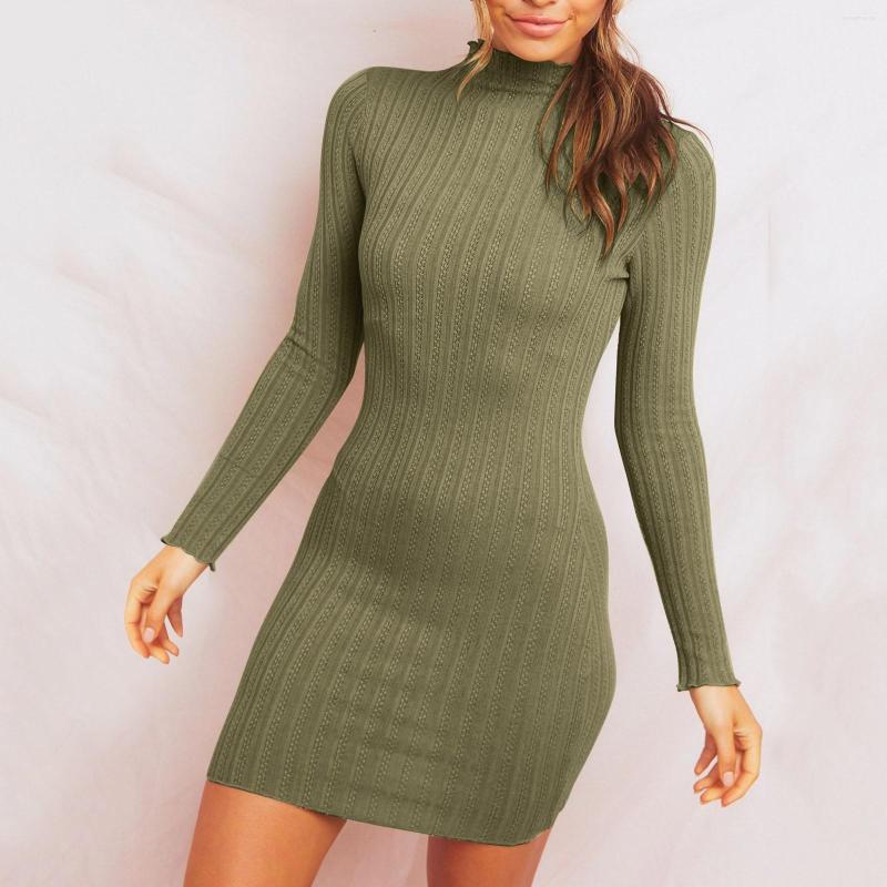 Casual Dresses Women' Long Sleeve Fashionable Solid Knitted Slim Fit Dress Sexy Skirt With Buttocks Wrapped Dark Homecoming, Black
Casual Dresses Women' Long Sleeve Fashionable Solid Knitted Slim Fit Dress Sexy Skirt With Buttocks Wrapped Dark Homecoming, Black