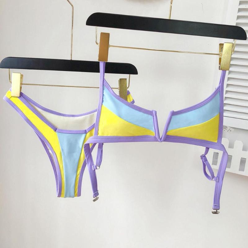 Women' Swimwear Bikini 2023 European And American Style Swimsuit Ladies Contrast Stitching Foreign Trade YY-27, Huangse
Women' Swimwear Bikini 2023 European And American Style Swimsuit Ladies Contrast Stitching Foreign Trade YY-27, Huangse