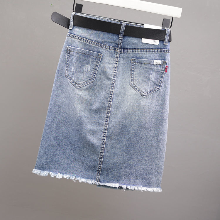 Skirts Denim Skirt Women's Summer Stretch Skirt Woman Skirts Mujer Faldas Saias Mulher 230313