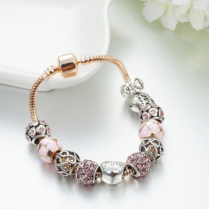 Charm Bracelets ANNAPAER Love Heart & Bangles For Women Chain Crystal Beads Jewelry Drop B16108
Charm Bracelets ANNAPAER Love Heart & Bangles For Women Chain Crystal Beads Jewelry Drop B16108