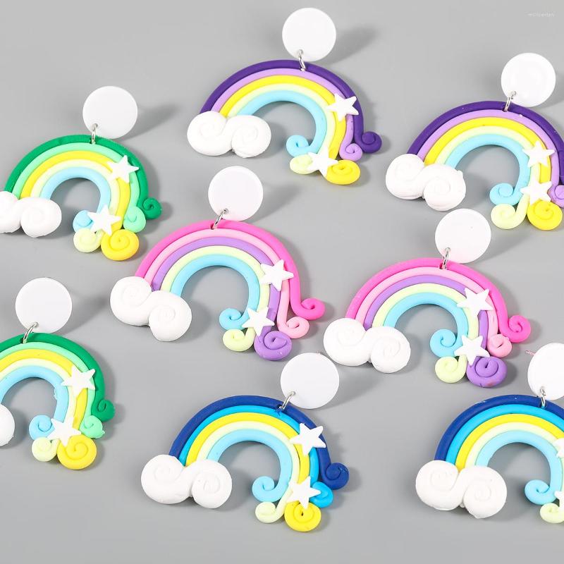 Dangle Earrings Pauli Manfi Fashion Metal Resin Soft Ceramic Rainbow Girl Cute Party Accessories
Dangle Earrings Pauli Manfi Fashion Metal Resin Soft Ceramic Rainbow Girl Cute Party Accessories