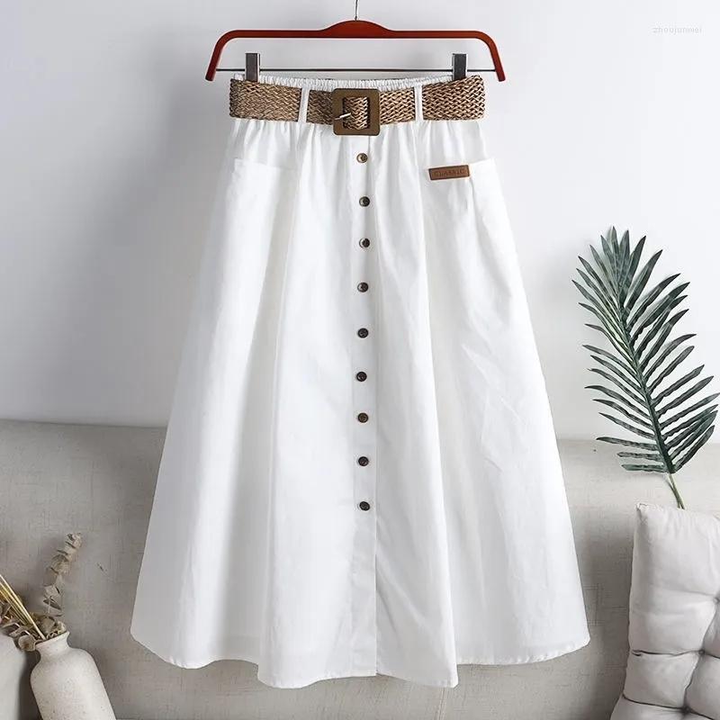 Skirts 2023 Women Fashion Summer Elegant Harajuku Casual Female Big Pocket Elastic High Waist Wild Ladies, White
Skirts 2023 Women Fashion Summer Elegant Harajuku Casual Female Big Pocket Elastic High Waist Wild Ladies, White