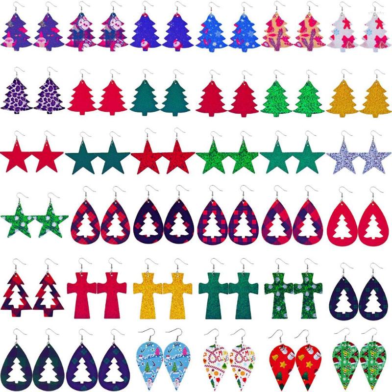 Dangle Earrings PU Leather Christmas Drop Tree Five-Pointed Star Shape Women Unique Originality Gifts Jewelry
Dangle Earrings PU Leather Christmas Drop Tree Five-Pointed Star Shape Women Unique Originality Gifts Jewelry