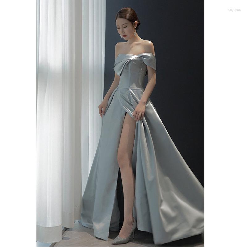 Casual Dresses AECU Evening Dress 2023 French Queen Elegant Slit Satin Celebrity Banquet Women, Sky blue
Casual Dresses AECU Evening Dress 2023 French Queen Elegant Slit Satin Celebrity Banquet Women, Sky blue