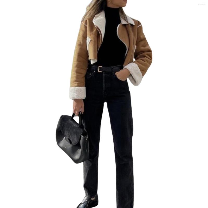 Women' Jackets 2023 Winter Women Vintage Zip Up Crop Jacket Coat Fashion Casual Solid Color Lapel Ladies Long Sleeve Outwear, Beige
Women' Jackets 2023 Winter Women Vintage Zip Up Crop Jacket Coat Fashion Casual Solid Color Lapel Ladies Long Sleeve Outwear, Beige
