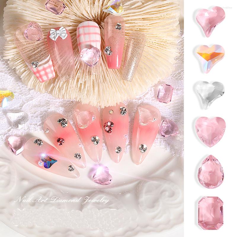 Nail Art Decorations 20pcs Pink Transparent Heart Charm 3D Water Ripple Crooked Shape Rhinestone Decoration DIY Accessories
Nail Art Decorations 20pcs Pink Transparent Heart Charm 3D Water Ripple Crooked Shape Rhinestone Decoration DIY Accessories
