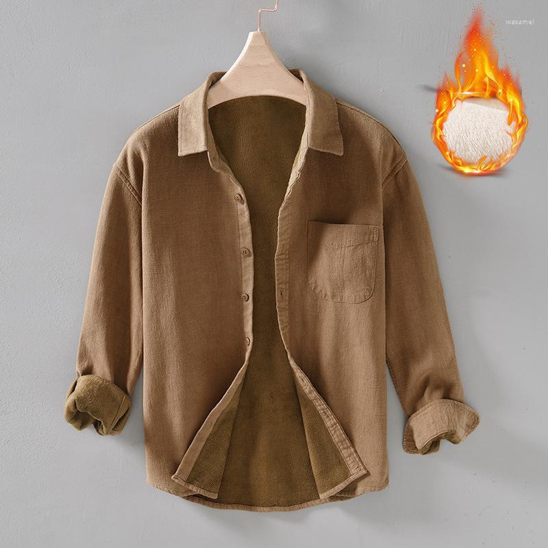 Men's Casual Shirts Men's Winter Fashion Thicken Warm Fleece Shirt Vintage Classic Long Sleeve Solid Color Simple Versatile Blouses Male, L965 green
Men's Casual Shirts Men's Winter Fashion Thicken Warm Fleece Shirt Vintage Classic Long Sleeve Solid Color Simple Versatile Blouses Male, L965 green