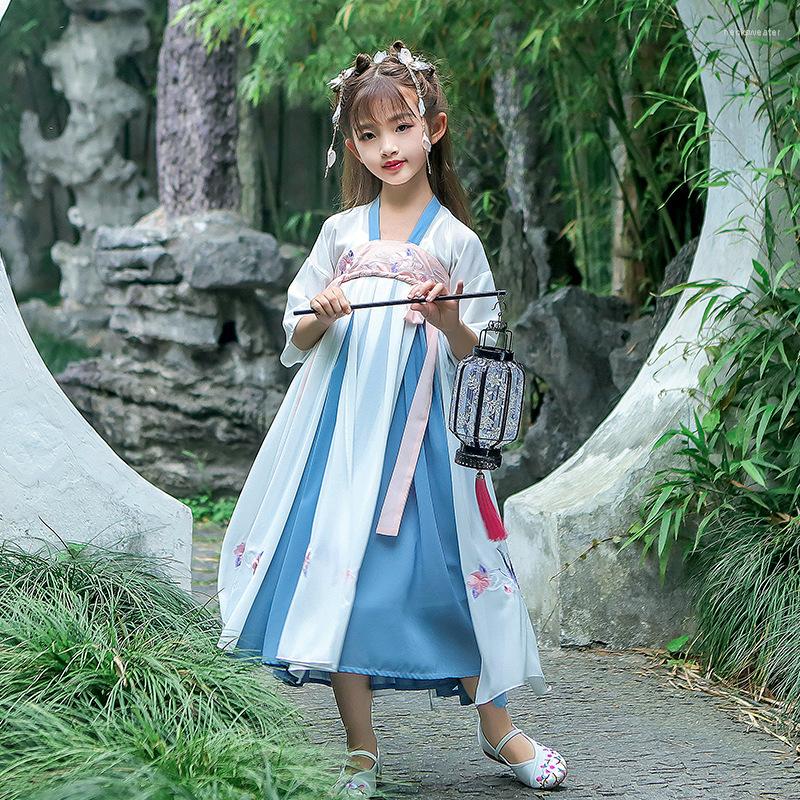 Ethnic Clothing Girls Hanfu Chinese Kids Folk Dance Costumes Ancient Cosplay Traditional Dress Stage Fairy Performance Pography Costume
Ethnic Clothing Girls Hanfu Chinese Kids Folk Dance Costumes Ancient Cosplay Traditional Dress Stage Fairy Performance Pography Costume