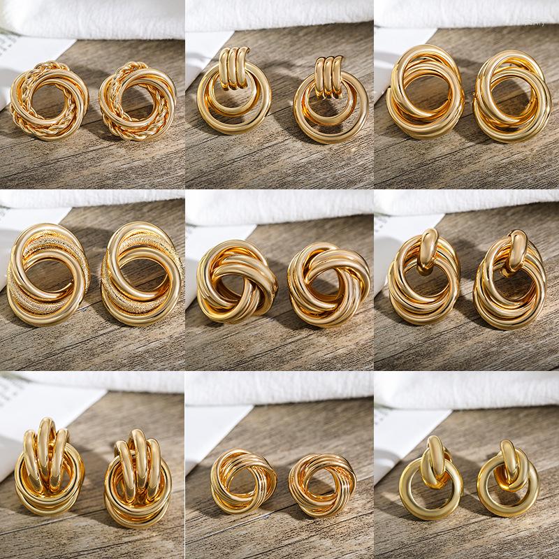 Stud Earrings Fashion Gold Color Metal Drop Stainless Steel Simple Knot Twist For Women Statement Jewelry 2023 Pendiente
Stud Earrings Fashion Gold Color Metal Drop Stainless Steel Simple Knot Twist For Women Statement Jewelry 2023 Pendiente
