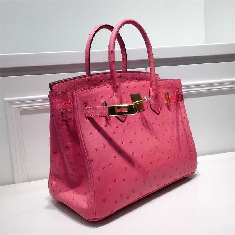 Luxury Bag Birkin Ostrich leather women's 2023 new leather women's style 30-inch handbag with logo, Rose pink
Luxury Bag Birkin Ostrich leather women's 2023 new leather women's style 30-inch handbag with logo, Rose pink