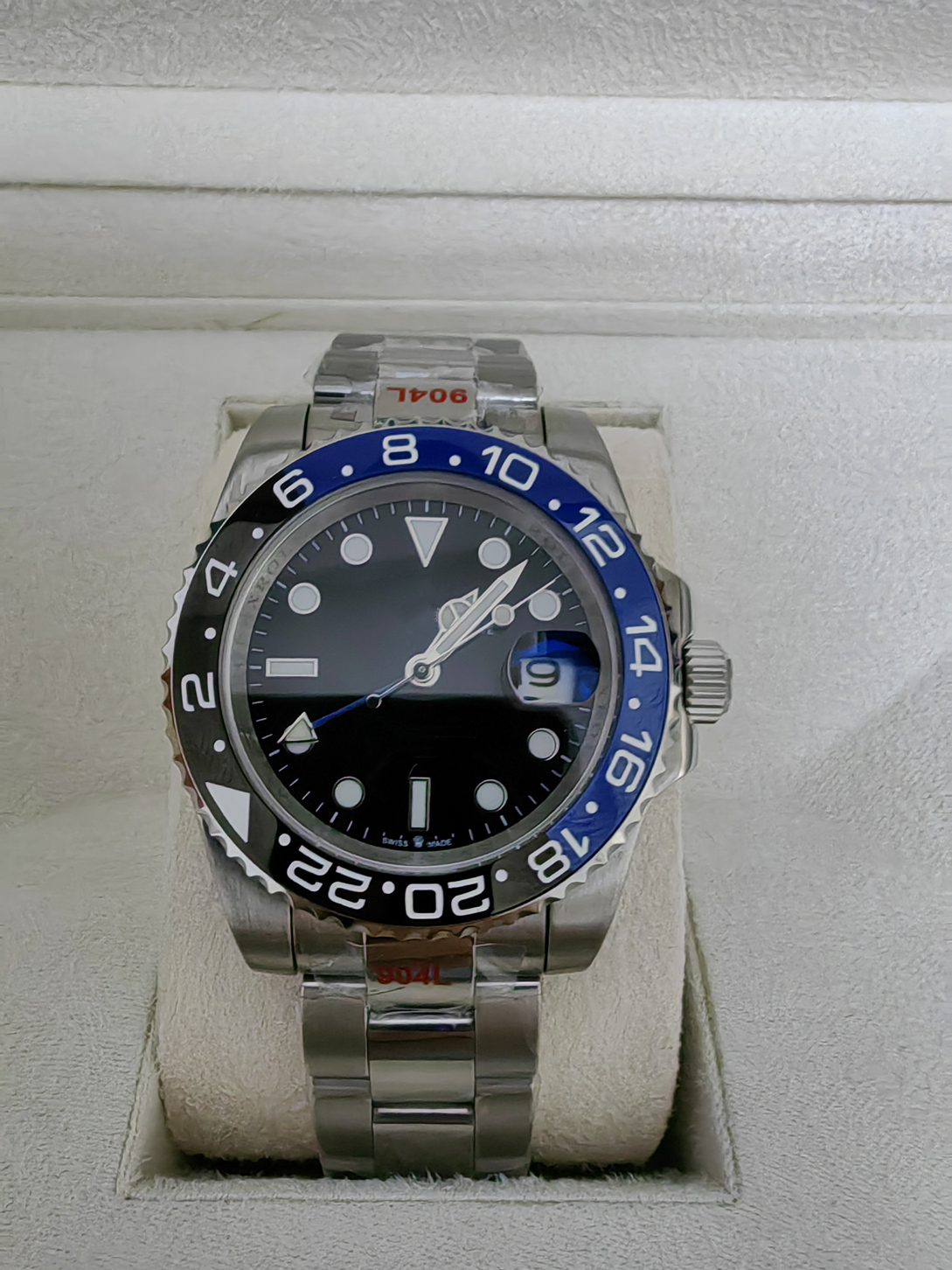 ZP Men's Watch GMT II-126710 Batman 6-color 40mm ceramic watch ring luxury men's mechanical automatic movement wrist watch with original box paper, Style 6 original box+watch
ZP Men's Watch GMT II-126710 Batman 6-color 40mm ceramic watch ring luxury men's mechanical automatic movement wrist watch with original box paper, Style 6 original box+watch