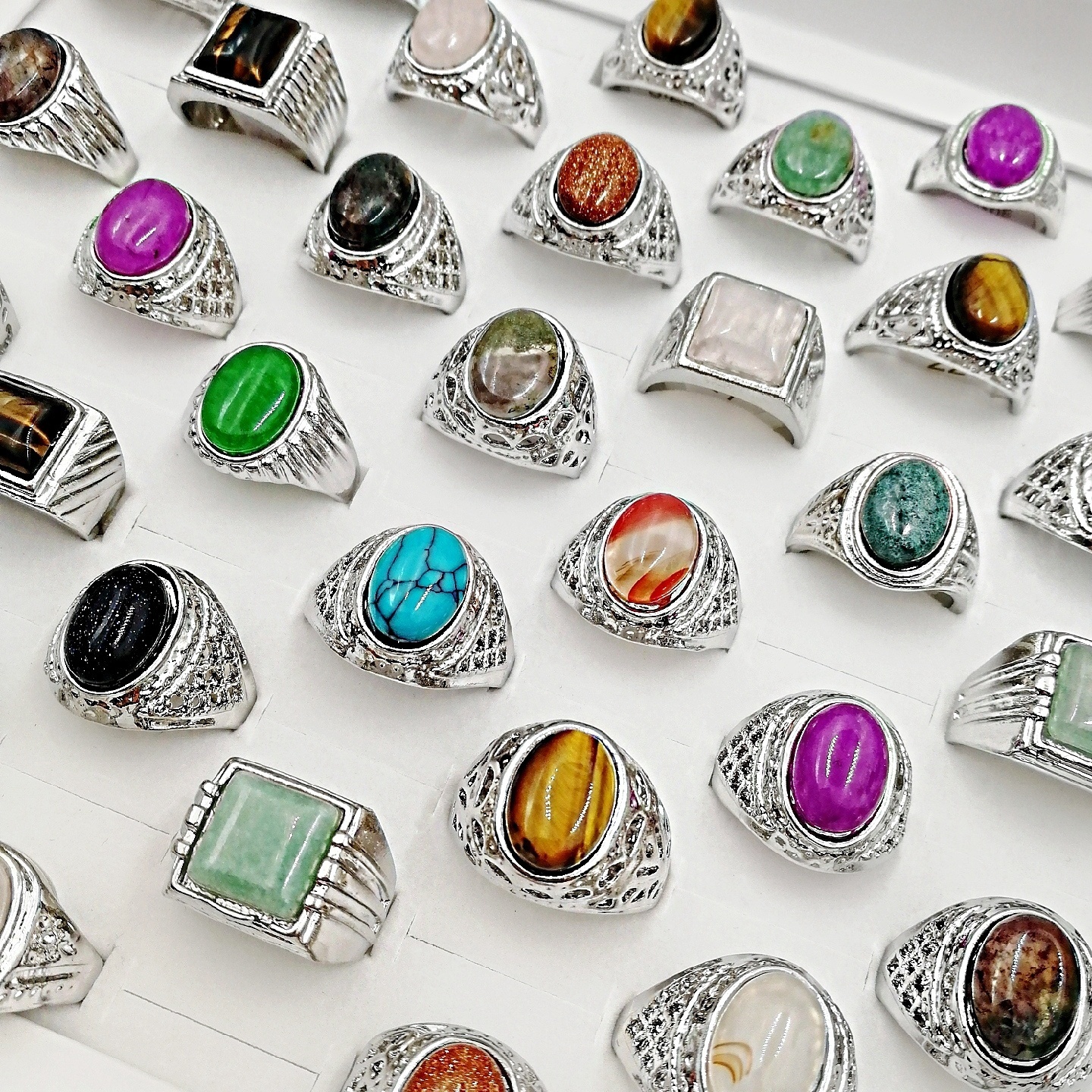 Solitaire Ring 1020PcsLot Natural Stone Rings For Women and Men Big Pine Stone Ring Opals Bohemia Mixed Party Charm Jewelry Accessories Gift 230313
Solitaire Ring 1020PcsLot Natural Stone Rings For Women and Men Big Pine Stone Ring Opals Bohemia Mixed Party Charm Jewelry Accessories Gift 230313