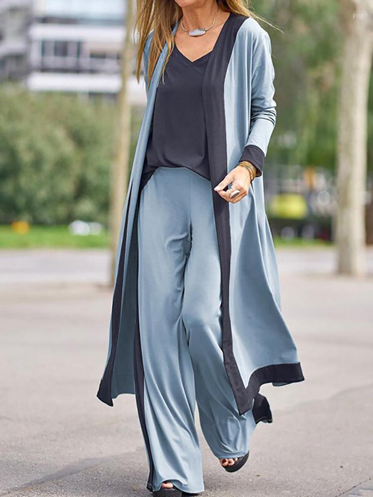 Women's Two Piece Pants Elegant Women Casual Solid Suit Tops Cardigan Wide Leg Loose Matching Set Spring Autumn Long Sleeve Three Pieces, 03 white
Women's Two Piece Pants Elegant Women Casual Solid Suit Tops Cardigan Wide Leg Loose Matching Set Spring Autumn Long Sleeve Three Pieces, 03 white